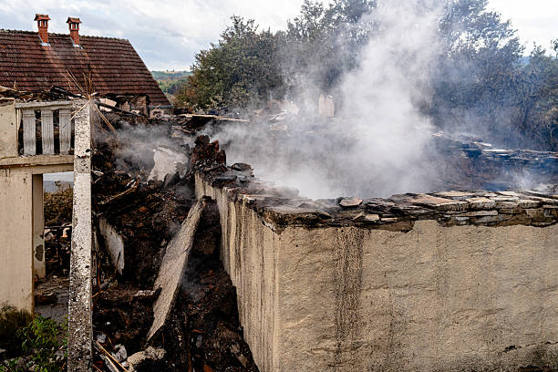 Professional Fire Damage Restoration technician working in Levittown, PA